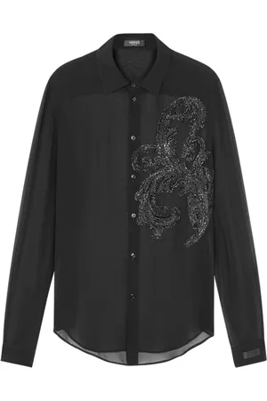 VERSACE Camisa con bordado Barocco