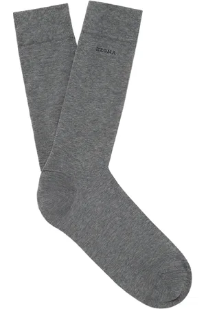 Ermenegildo Zegna Calcetines con logo en intarsia