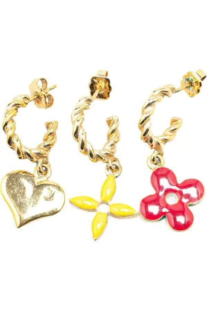 LOUIS VUITTON Aretes 21st Century Monogram Boucle Doreille Sweet Stud