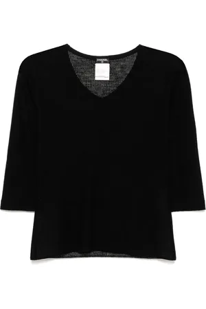 CHANEL Top con mangas tres cuartos 2002