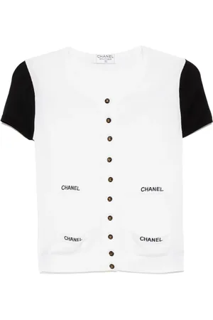 CHANEL Cárdigan manga corta 1990-2000