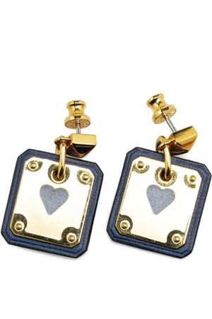 Hermès Aretes Gold Plated Swift As De Coeur Push Back 2021