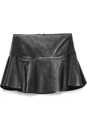 DAVID KOMA Falda corta con peplum