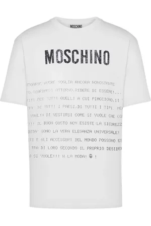 Moschino Playera con eslogan estampado