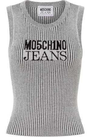 Moschino Top tejido con logo