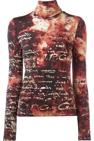 Jean Paul Gaultier Roll neck script sweater