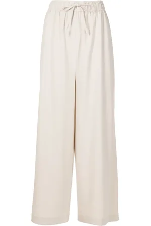 Gloria Coelho Pantalones palazzo con cordones en la pretina