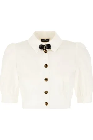 Elisabetta Franchi Blusa de popelina