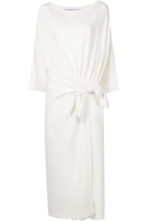 Gloria Coelho Vestido midi con detalle de nudo