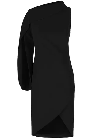 GENNY Vestido midi con diseño asimétrico
