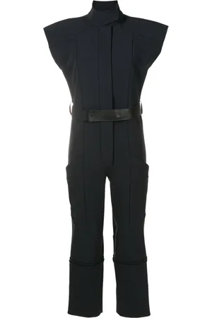 Gloria Coelho Jumpsuit sin mangas con cuello de tortuga