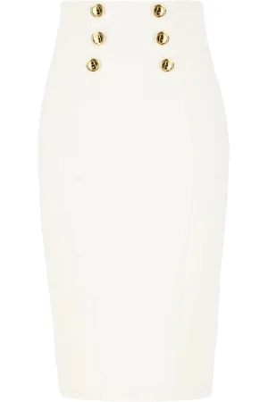Elisabetta Franchi Falda midi con detalle de botones