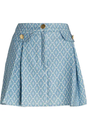 Elisabetta Franchi Falda corta con logo estampado