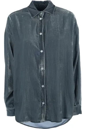 CRUNA Camisa con efecto metalizado