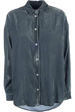 CRUNA Camisa con efecto metalizado