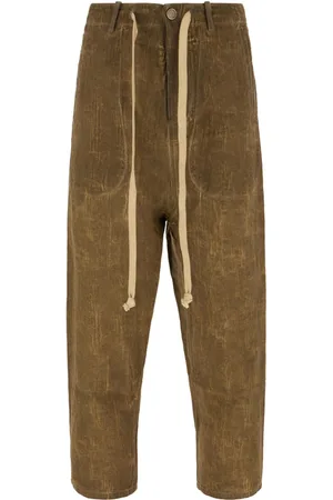 UMA WANG Pantalones con cordones en la pretina