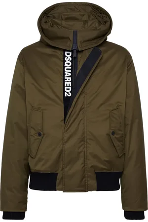 Dsquared2 Chamarra capitonada con logo estampado
