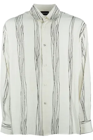 Emporio Armani Camisa con rayas estampadas