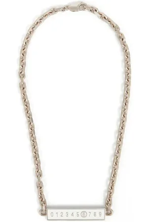 Maison Margiela Collar con logo esmaltado