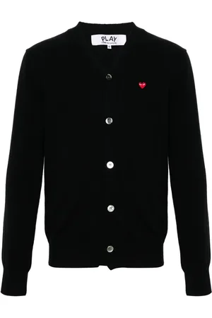 Comme des Garçons Cárdigan con parche de corazón