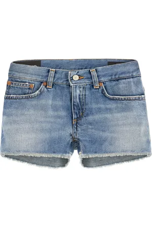 Dondup Shorts de mezclilla con placa del logo