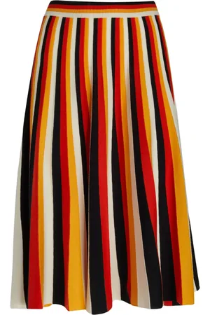 Chloé Falda midi con motivo de rayas
