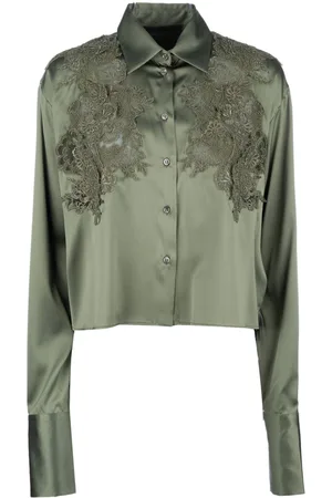 ERMANNO SCERVINO Camisa con detalle de encaje floral