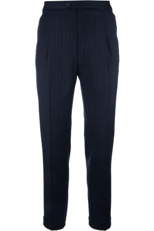 corneliani Pantalones de vestir con rayas estampadas