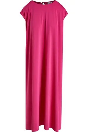 Vetements Vestido midi con acabado satinado