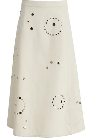 Chloé Falda midi con apliques