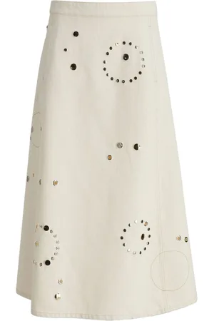 Chloé Falda midi con apliques