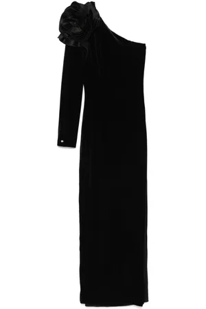 NISSA Vestido midi con aplique floral