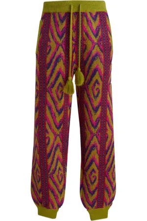 Gucci Pantalones tejidos con motivo en intarsia