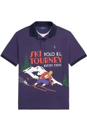 Ralph Lauren Playera tipo polo con logo bordado