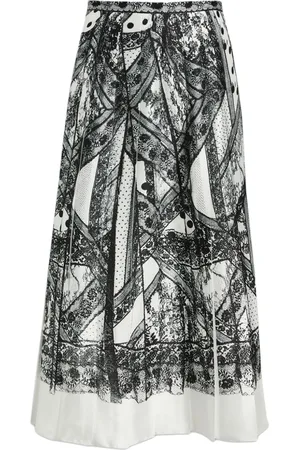 Erdem Falda con estampado de encaje