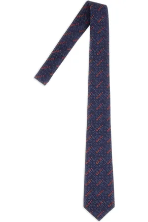 Gucci Corbata de seda bordada