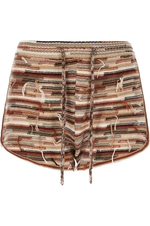 Chloé Shorts con efecto envejecido