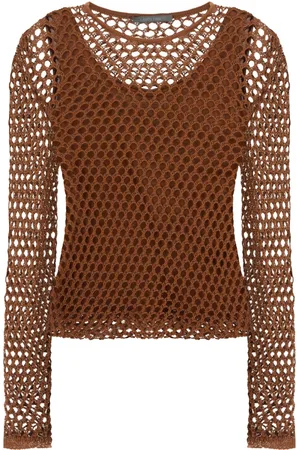 Alberta Ferretti Top manga larga