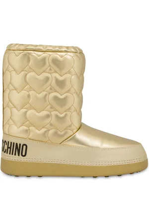 Moschino Botas para nieve capitonadas con motivo de corazón