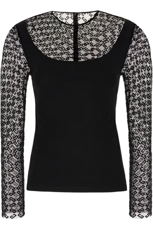 Givenchy Top slim con monograma