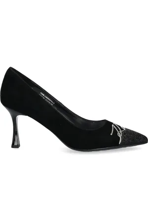 Karl Lagerfeld Zapatillas con placa del logo y tacón de 80mm
