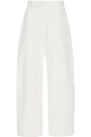 ROSETTA GETTY Pantalones rectos texturizados