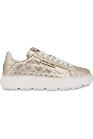 Moschino Tenis de napa laminados