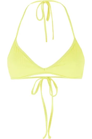 Frankies Bikinis Top de bikini plisado