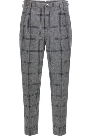 Incotex Pantalones con motivo de cuadros príncipe de Gales