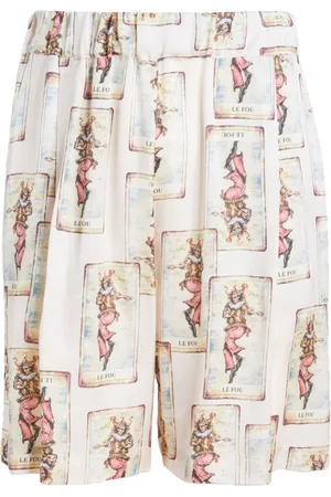 LANEUS Bermudas con estampado gráfico