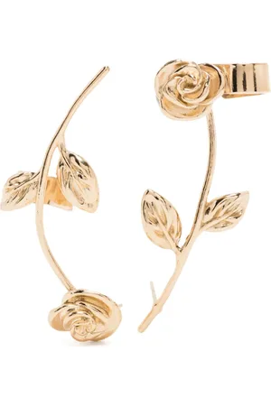 MAGDA BUTRYM Aretes ear-cuff con diseño de rosa