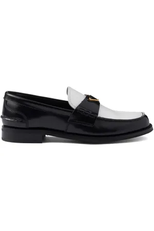 Prada Mocasines con diseño de dos tonos
