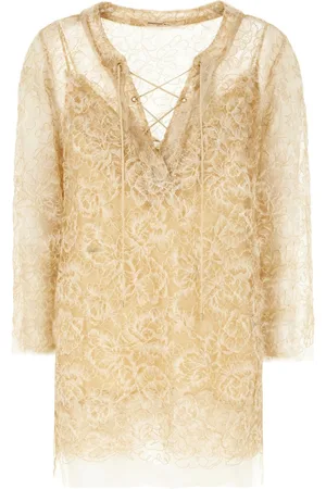 ERMANNO SCERVINO Blusa con encaje floral
