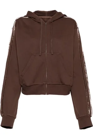 JNBY Sudadera con ribete de terciopelo y cierre